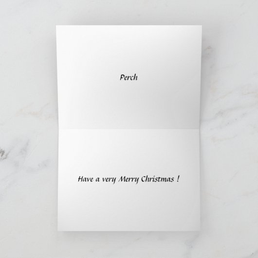 Weihnachtskarte - Perle Feiertagskarte (Innenseite)