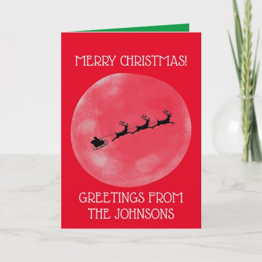 Weihnachtskarte Personalisiert, Familiengrüße Einladung (Vorderseite)