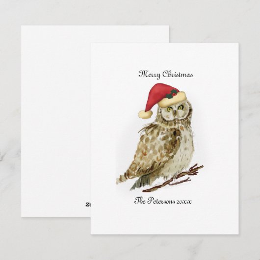 Weihnachtskarte personalisiert feiertagskarte (Vorne/Hinten)