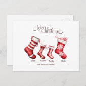 Weihnachtskarte Personalisiert Frohe Weihnachten (Vorne/Hinten)