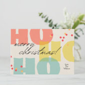 Weihnachtskarte Personalisierte Weihnachtskarte Feiertagskarte (Stehend Vorderseite)