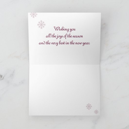 Weihnachtskarte "PferdeSchlitten 01" Feiertagskarte (Innenseite)