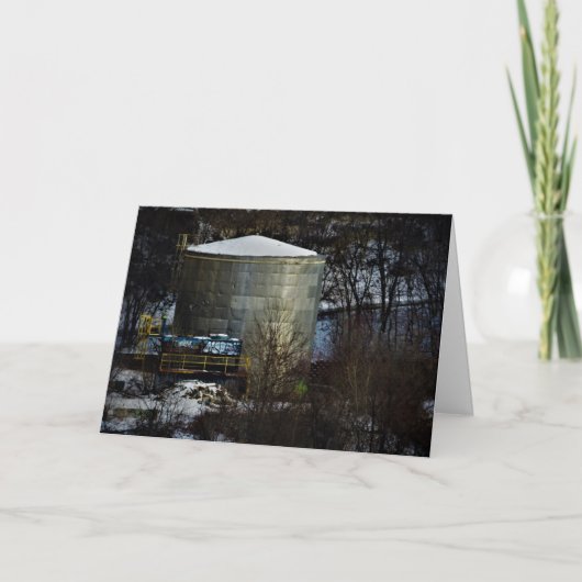 Weihnachtskarte "Planted Silo" Karte (Vorderseite)