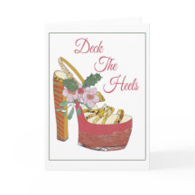 Weihnachtskarte. Plattform der Heels.