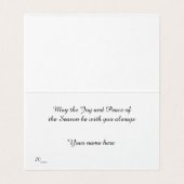 Weihnachtskarte Poinsettia 1 (Innenseite Aufgefaltet)