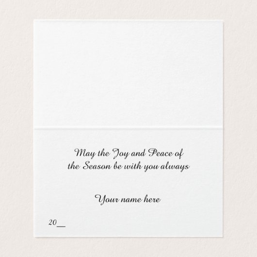 Weihnachtskarte Poinsettia 1 (Innenseite Aufgefaltet)