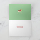 Weihnachtskarte Poinsettia Feiertagskarte (Innenseite)