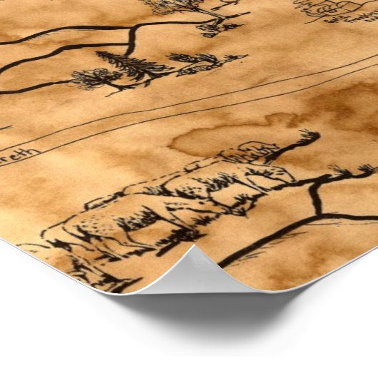 Weihnachtskarte Poster (Ecke)