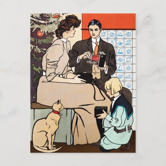 Weihnachtskarte Postkarte (Vorderseite)