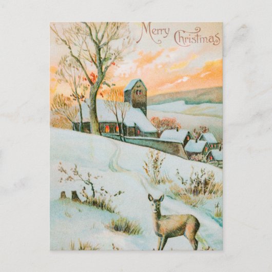 Weihnachtskarte Postkarte (Vorderseite)