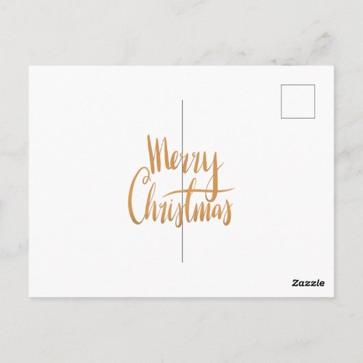 Weihnachtskarte Postkarte (Rückseite)