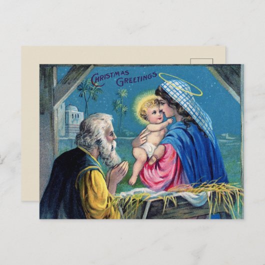 Weihnachtskarte Postkarte (Vorne/Hinten)