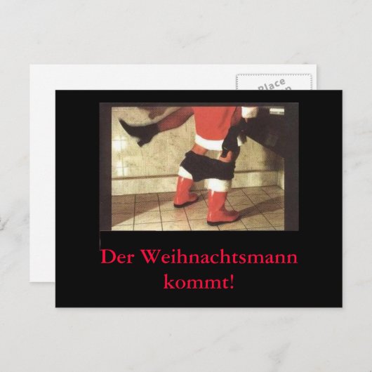 Weihnachtskarte Postkarte (Vorne/Hinten)