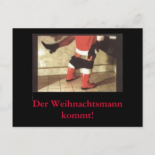 Weihnachtskarte Postkarte (Vorderseite)