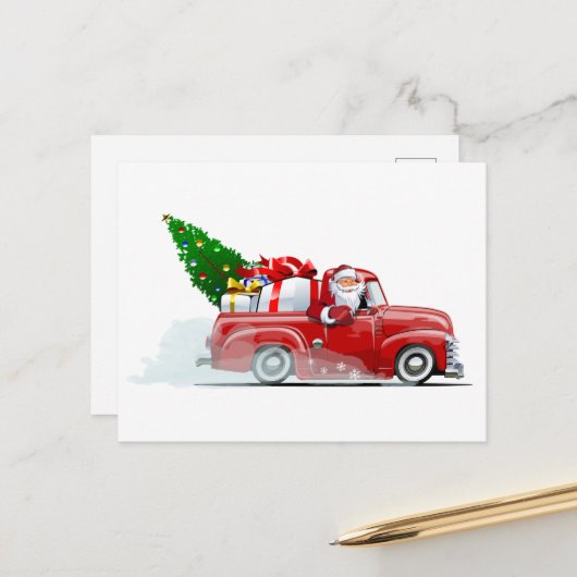 Weihnachtskarte Postkarte (Vorderseite/Rückseite Beispiel)