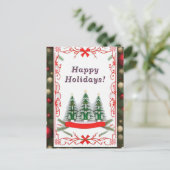 Weihnachtskarte Postkarte (Stehend Vorderseite)