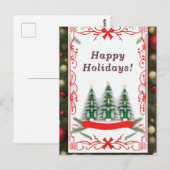 Weihnachtskarte Postkarte (Vorne/Hinten)