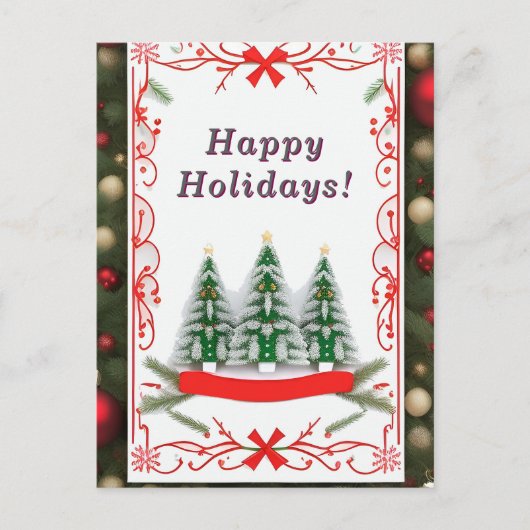 Weihnachtskarte Postkarte (Vorderseite)