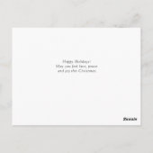 Weihnachtskarte Postkarte (Rückseite)