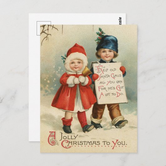 Weihnachtskarte Postkarte (Vorne/Hinten)