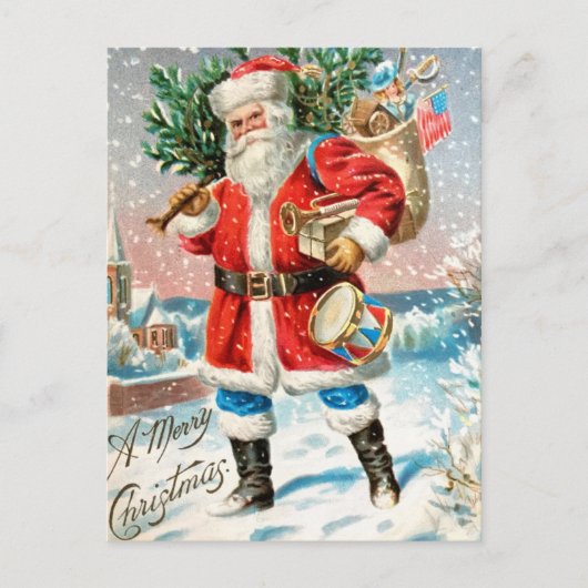 Weihnachtskarte Postkarte (Vorderseite)