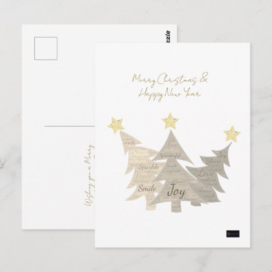 Weihnachtskarte Postkarte (Vorne/Hinten)