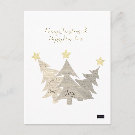 Weihnachtskarte Postkarte (Vorderseite)