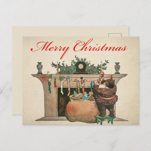 Weihnachtskarte Postkarte (Vorne/Hinten)