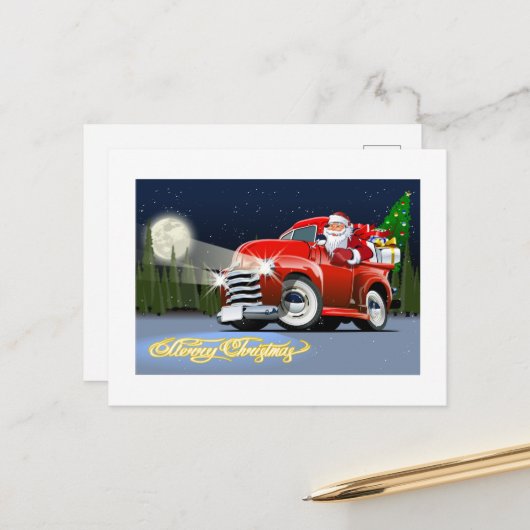 Weihnachtskarte Postkarte (Vorderseite/Rückseite Beispiel)