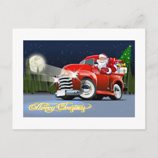 Weihnachtskarte Postkarte (Vorderseite)