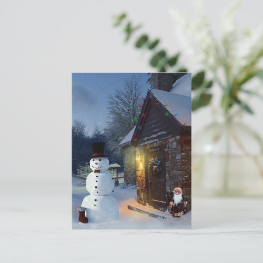 Weihnachtskarte Postkarte (Stehend Vorderseite)