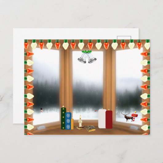 Weihnachtskarte Postkarte (Vorne/Hinten)