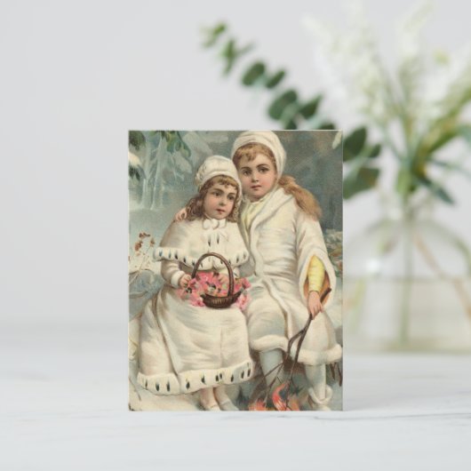 Weihnachtskarte Postkarte (Stehend Vorderseite)