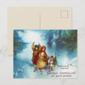 Weihnachtskarte Postkarte (Vorne/Hinten)