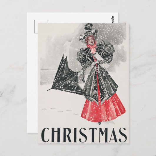 Weihnachtskarte Postkarte (Vorne/Hinten)