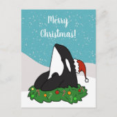 Weihnachtskarte Postkarte (Vorderseite)