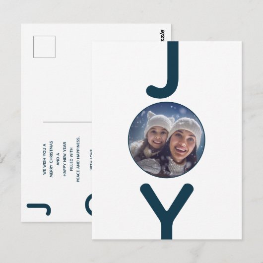 Weihnachtskarte Postkarte (Vorne/Hinten)