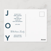 Weihnachtskarte Postkarte (Rückseite)