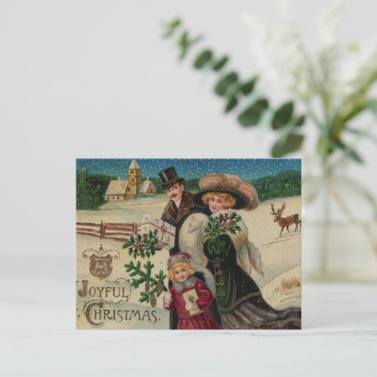 Weihnachtskarte Postkarte (Stehend Vorderseite)