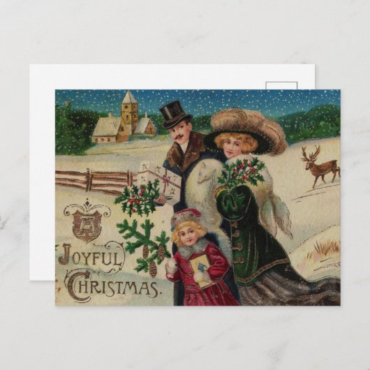 Weihnachtskarte Postkarte (Vorne/Hinten)