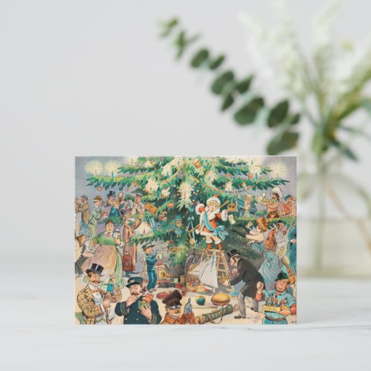 Weihnachtskarte Postkarte (Stehend Vorderseite)