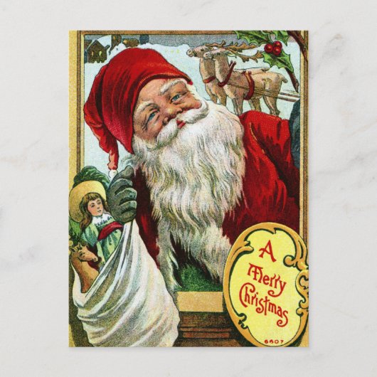 Weihnachtskarte Postkarte (Vorderseite)