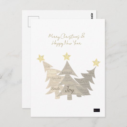 Weihnachtskarte Postkarte (Vorne/Hinten)