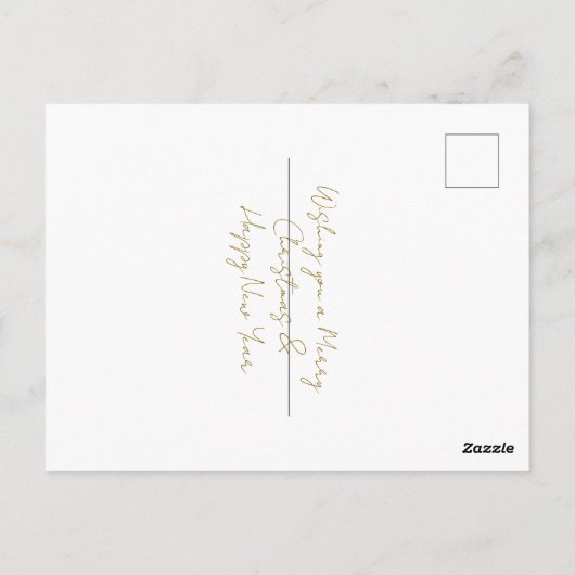 Weihnachtskarte Postkarte (Rückseite)