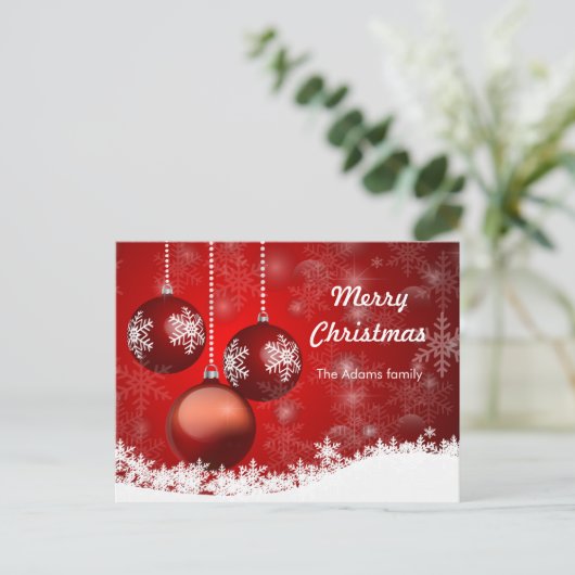 Weihnachtskarte Postkarte (Stehend Vorderseite)