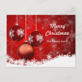 Weihnachtskarte Postkarte (Vorderseite)