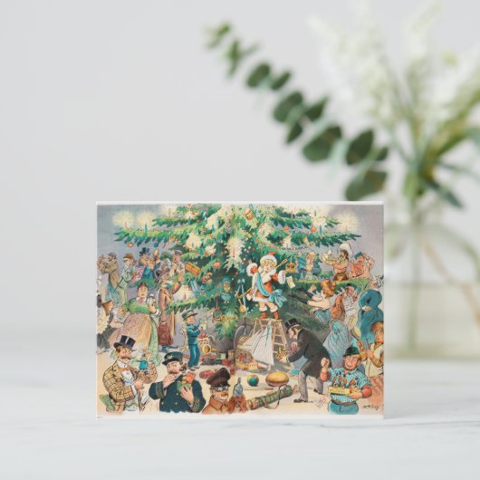 Weihnachtskarte Postkarte (Stehend Vorderseite)