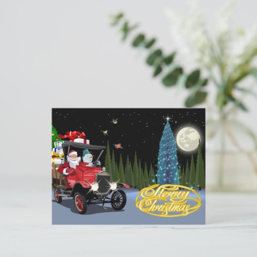 Weihnachtskarte Postkarte (Stehend Vorderseite)