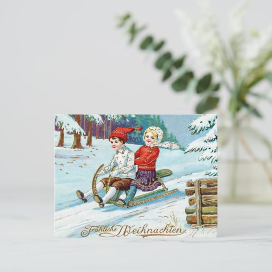 Weihnachtskarte Postkarte (Stehend Vorderseite)