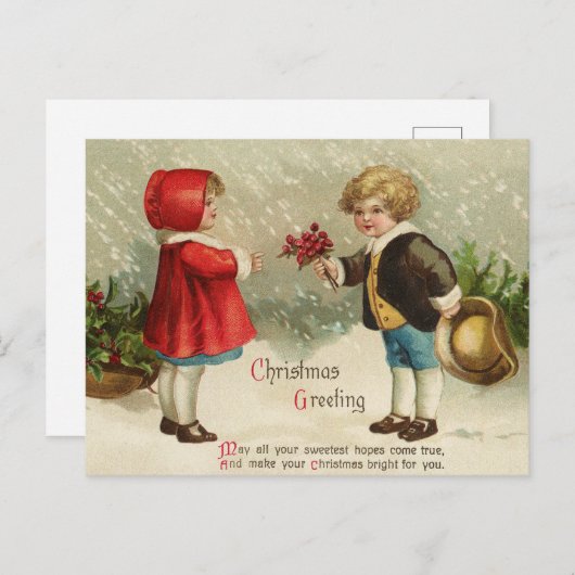 Weihnachtskarte Postkarte (Vorne/Hinten)